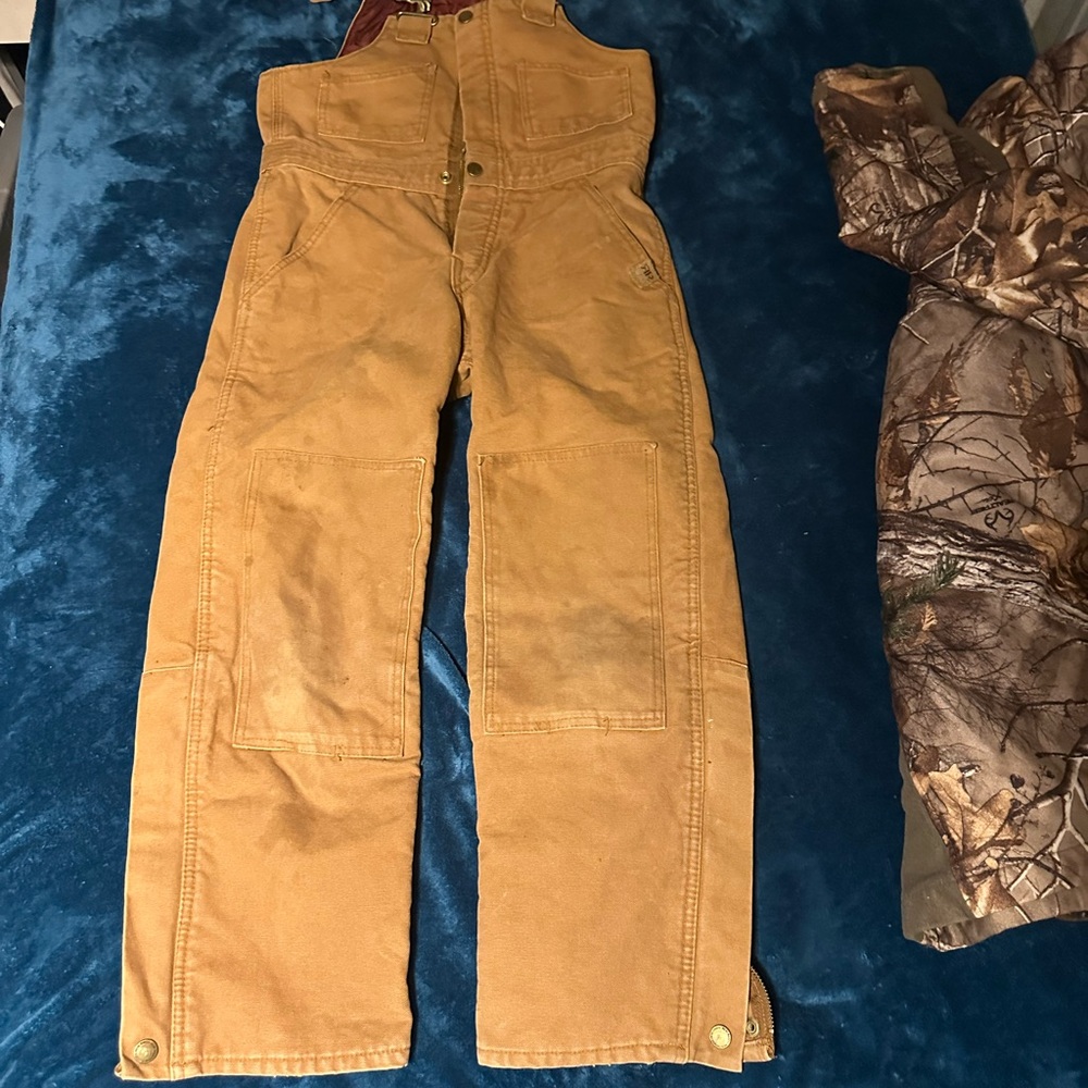 Kids Tan Overalls